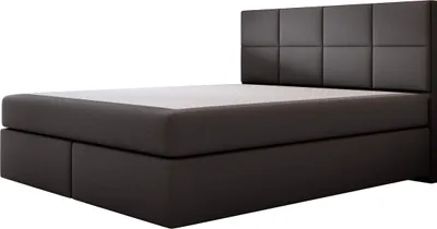 Produktbild von TRADA Mallorca Boxspringbett 140x200 Schwarz Pocket Matratze 9-Zonen Schwebebett