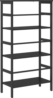 Produktbild von Bücherregal Schwarz Eichen-Optik 60 x 29,5 x 115 cm