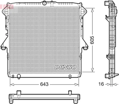 Produktbild von DENSO DRM10118 Kühler Wasserkühler Motorkühler für FORD RANGER (TKE)