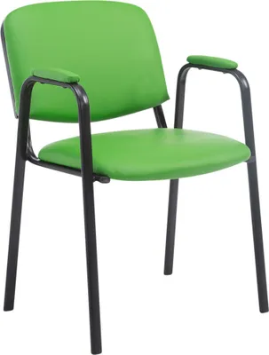 Produktbild von Besucherstuhl HLO-CP111 PRO Kunstleder grün