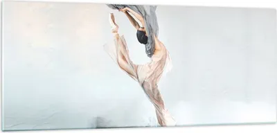 Produktbild von Bilder auf glas - Einteilig - Tanz Frau Ballerina - 100x40cm - Glasbilder - Wandbilder - Bilder - zum Aufhängen bereit - Wanddekoration aus Glas - Glas Bilder - Wandbild auf Glas - GAB100x40-5030