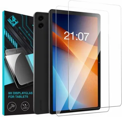 Produktbild von Displayglas für Tabletmodelle - Modellkompatibilität: Für Samsung Galaxy Tab S9 FE+ - Displayglas: 9H 2-Pack