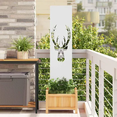 Image de Écran de confidentialité de jardin Blanc 32 x 140 cm