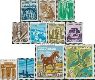 Produktbild von Briefmarken Ägypten 1978 Mi 1268-1278 (kompl.Ausg.) postfrisch Wahrzeichen