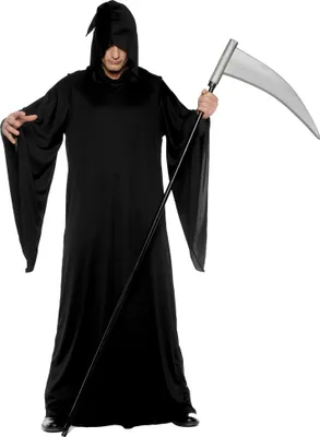Produktbild von Schnitter Sensenmann Horror Halloween Kostüm Herren Größe: XXL