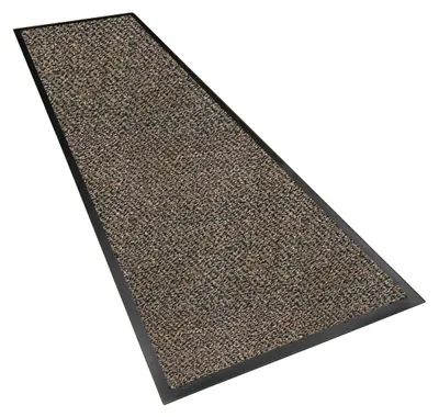 Schmutzfangmatte 90x300 cm, Polypropylen, Braun, waschbar, rutschfest