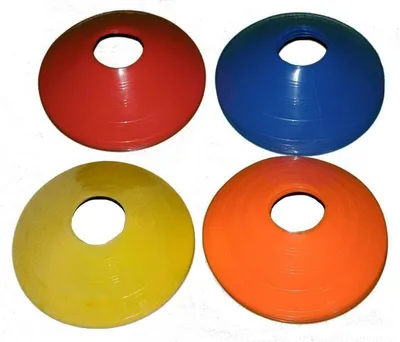 Image de Cônes de football bas - Marquage des buts - 1 Pc. Bleu
