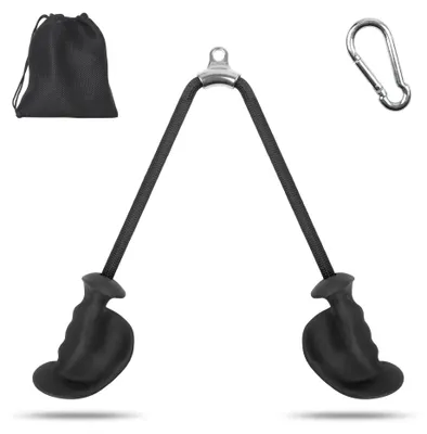 Productafbeelding van Tricepstouw met ergonomische handgrepen voor kabeltrekking en krachttraining