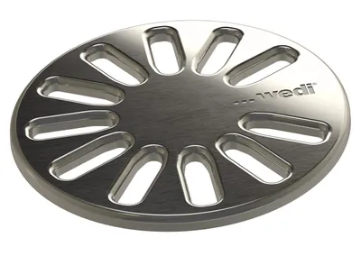 Image de wedi Fundo grille d’écoulement 1.2 ronde 115x5mm, acier inoxydable 676800034