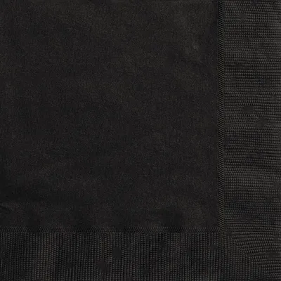 Produktbild von 20 kleine Servietten schwarz 25 x 25 cm