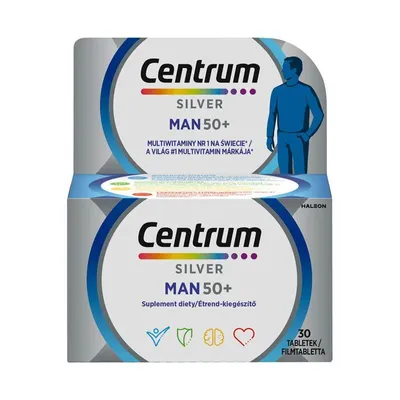 Produktbild von Centrum Silver Männer 50+, Multivitamine für Männer ab 50, 30 Tabletten