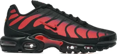 Produktbild von Nike Air Max Plus TN - Bred Reflective - Herren Sneakers Schuhe Schwarz-Rot DZ4507-600 , Größe: EU 44.5 US 10.5