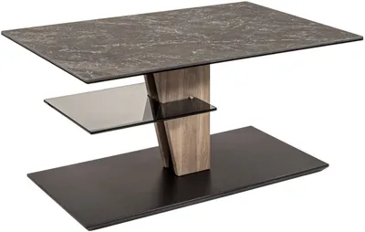 Produktbild von Funktionstisch Celle 100x60x47 höhenverstellbar Wildeiche/Nero 16249