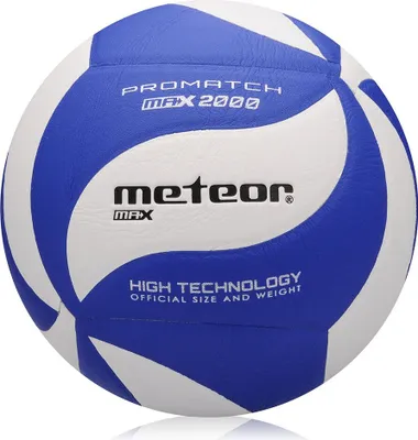 Obrázok produktu pre Meteor Max 2000 Volejbalová halová lopta, biela/modrá, veľ. 5