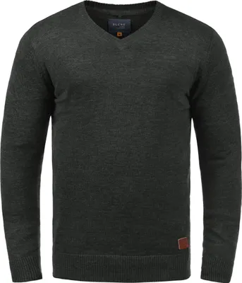 Produktbild von Blend BHLasse Herren Strickpullover Feinstrick Pullover mit V-Ausschnitt Baumwollmischung Regular fit