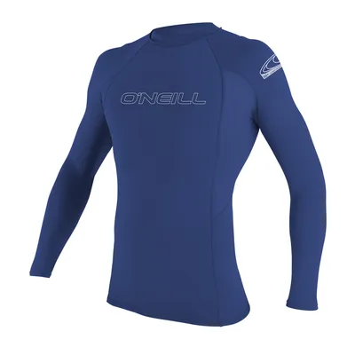 Produktbild von O´neill Wetsuits Basic Skins Crew L/s Langarm-rashguard Blau S Herren,Damen Blau S