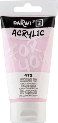 Zdjęcie produktu dla Darwi DFY Farba akrylowa Quinacridone Pink 75 ml 1 szt.