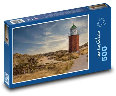 Produktbild von Puzzle 500 Leuchtturm an der Küste - martinpuzzle