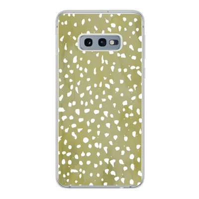 Produktbild von MuchoWow® Handyhülle Schutzhülle Hülle für Samsung Galaxy S10e Polka dots - Weiß - Grün Silikon Softcase Handy Hülle - Handy