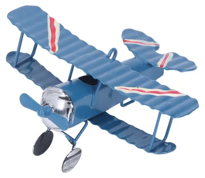 Produktbild von Flugzeugmodell im Retro-Stil, alte Eisenkunst, blaues Miniaturflugzeugmodell, Bastelarbeiten, Heimdekoration, Weihnachtsgeschenke
