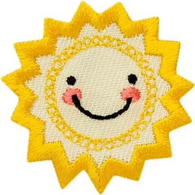 Produktbild von Mono Quick 04015 Sonne, Bügelbild, Patch, ca. 3,5 x 3,5 cm - Sommer Sonnenschein