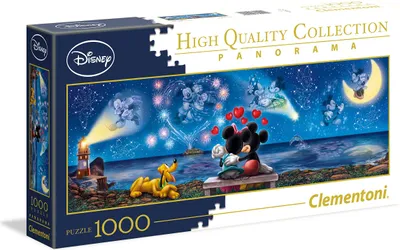 Produktbild von Clementoni 39449 - Disney Mickey und Minnie - 1000 Teile Puzzle - High Quality Collection