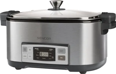 Obrázek produktu pro SENCOR SPR 5500SS Pomalý hrnec, objem 6 l, 5 předvoleb pro nastavení smažení, časovač, digitální LED, výkon 1350 W