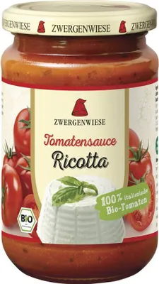 SOS POMIDOROWY Z RICOTTĄ BEZGLUTENOWY BIO 340 ml - ZWERGENWIESE