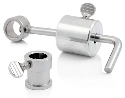 Image de Contrepoids pour broches de barbecue | Contrepoids en acier chromé de 185 g avec roulement pour broches rotatives | Contrepoids pour broches de barbecue