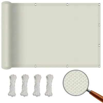 Immagine prodotto di Tenda da sole impermeabile, 2 x 4 metri, protezione solare del 98%, protezione UV, colore beige