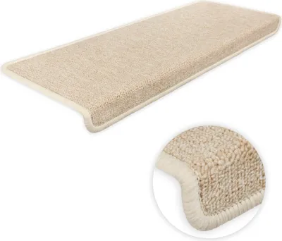 Produktbild von Stufenmatten Monza Rechteckig Einzeln und SparSet´s Beige 30 Stück