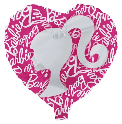 Produktbild von Folienballon Barbie Herz 45cm für Kindergeburtstag Party Raumdeko