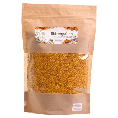 Produktbild von Natural Food Blütenpollen 1 kg – getrockneter Bienenpollen aus Polen, naturbelassen, ohne Zusätze, aus eigener Imkerei