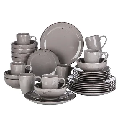Produktbild von Geschirrset, Runde Form, Vintage-Design, 32-Teilig