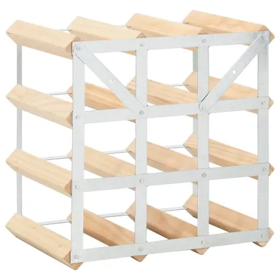 Produktbild von "Winterschlussverkauf "Weinregal schlichte Design - Flaschenregal, Kellerregal, für 12 Flaschen Massivholz Kiefer NeuMöbel 4008339