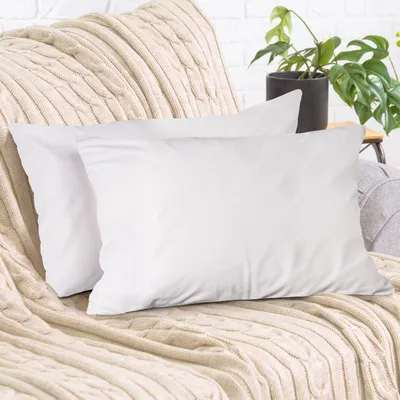 Produktbild von 2er Set Kissenbezug 40x60cm, Samt flauschig weich, mit verstecktem Reißverschluss