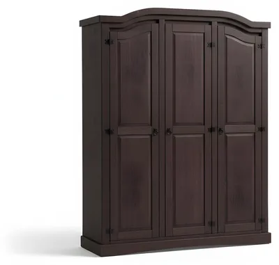 Zdjęcie produktu dla New Mexico szafa na ubrania 3-drzwi szerokość 152 cm, wysokość 193 cm kolonial bejca/wosk.