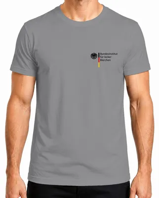 Imagen del producto de Bundesinstitut para amantes de la cerveza, camiseta para hombres, diseño "Malle Party", color gris, talla XL
