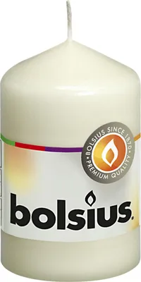 Produktbild von Bolsius 103613200105 Stumpenkerze 8x4,8cm elfenbein, elfenbein