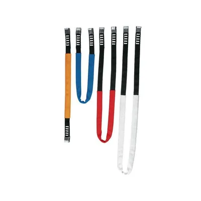 Bandschlingen M. Auge Eye Sling von Singing Rock in verschiedenen Farben- orange; blau; rot; schwarz und weiß.