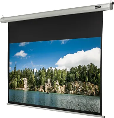 Produktbild von celexon elektrische Rolloleinwand Economy Motor 16:9, 220 x 124 cm Projektionsfläche