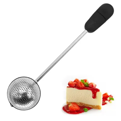 Obrázek produktu pro Nerezový šejkr na moučkový cukr Duster Sítko na mouku Šejkr na prášek Sítko na prášek do pečiva pro nástroje na pečení