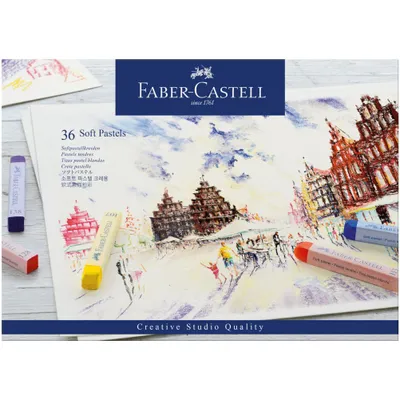 Zdjęcie produktu dla FABER-CASTELL Kreda pastelowa Creative Studio różne kolory 36 szt.