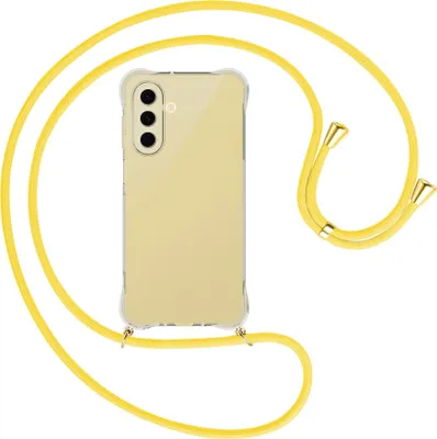 Produktbild von Handykette Backcover-Schutzhülle mit Band (Metall goldfarben) für Samsung Galaxy A26 5G - gelb
