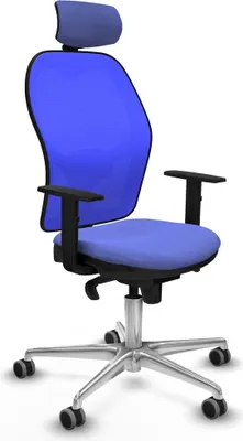 Produktbild von Bürostuhl mit Kopfstütze Piqueras y Crespo 1D086G2 Hellblau