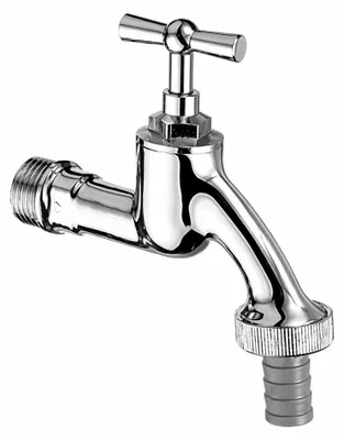 Produktbild von SCHELL Auslaufventil Knebelgriff, 1/2", mattchrom