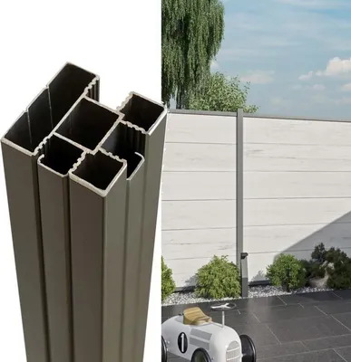 Obrázek produktu pro T&J ECOSTECK hliníkový sloupek antracit 2400 mm