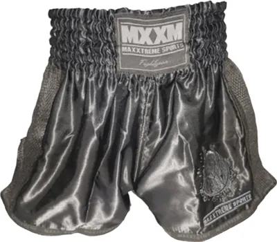 Produktbild von Sporthose - Schwarz - Maxxtreme - Kickboxen Shorts aus 100% Polyester - Kordelzugbund - Seitenschlitze– S / Schwarz