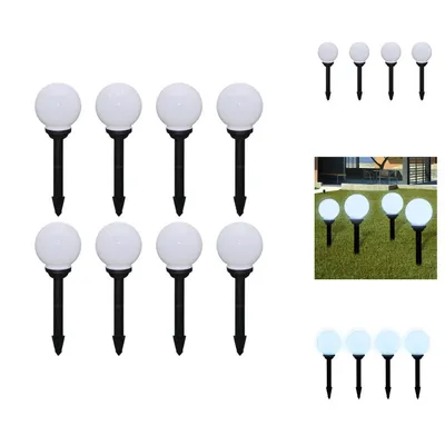 Zdjęcie produktu dla vidaXL Oświetlenie ścieżek 8 szt. LED 15 cm z kolcem - Oświetlenie zewnętrzne