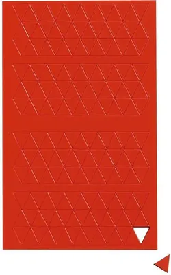 Produktbild von MAUL Magnetsymbol Dreieck 180 Stück Ferrit magnetisch beschriftbar 1 x 1 x 0.1 cm rot